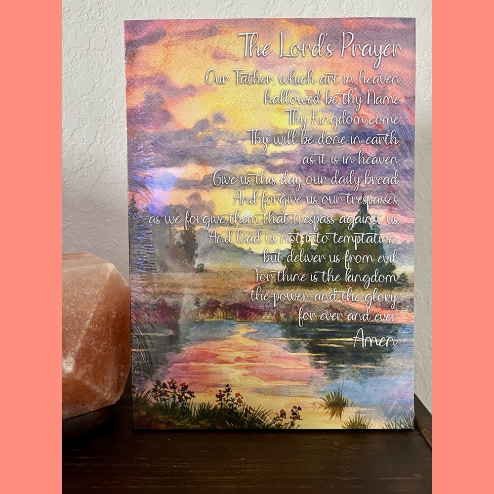 NEW! ‘The Lord’s Prayer’ Wall Art 10”x14”